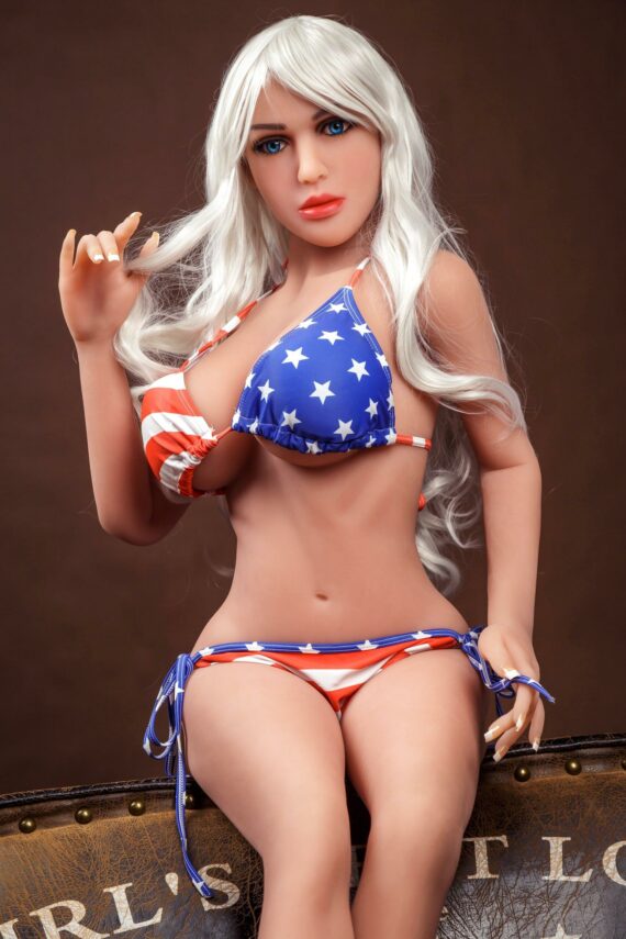 Amina - White Hair Realistic Sex Doll - 158cm/5ft2