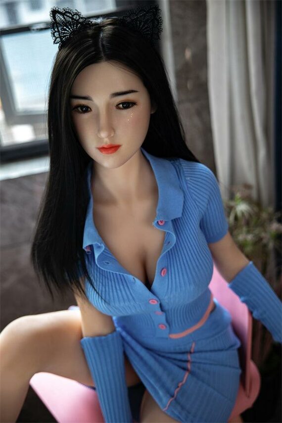 Della - Life-size Big Breasted Silicone Head Sex Doll - 168cm/5ft6