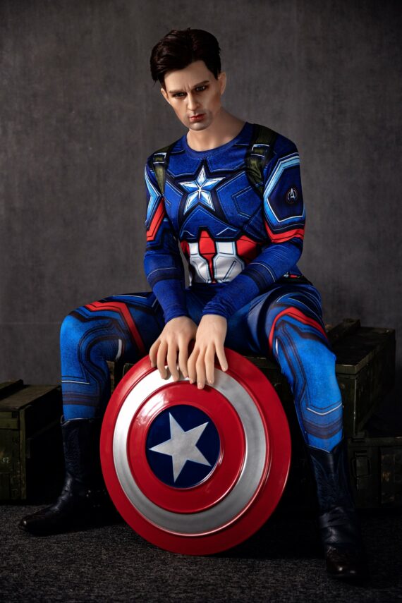 Steve Rogers - America Captain Sex Doll with Silicone Head - 160cm/5ft3