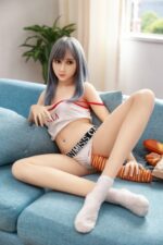 Ikehara - Silver Hair Asian Girl Sex Doll with Silicone Head - 157cm/5ft2