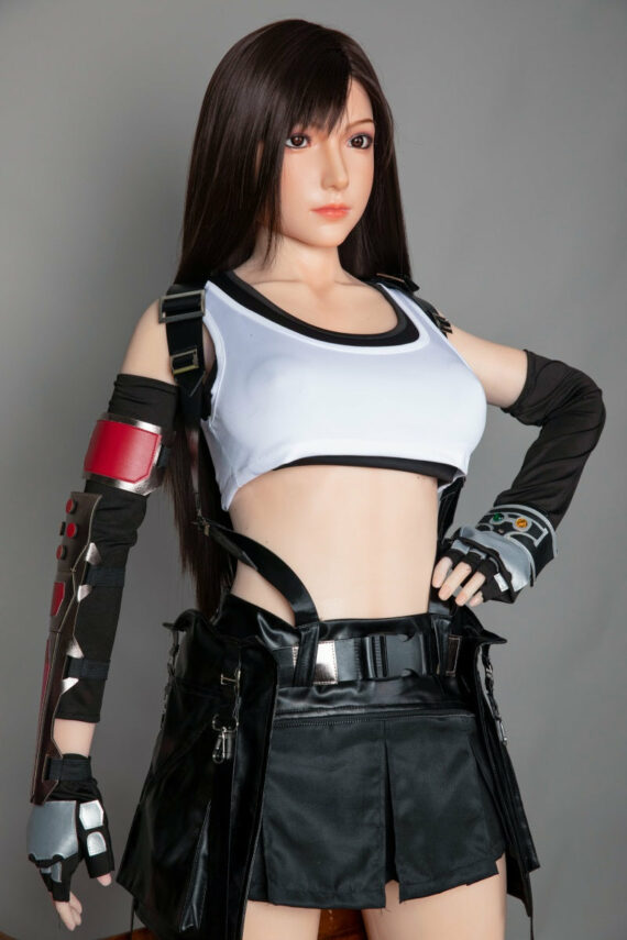 Tifa - Black Hair Anime Final Fantasy Sex Doll With Silicone Head - 160cm/5ft3