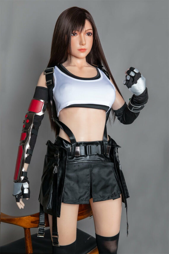 Tifa - Black Hair Anime Final Fantasy Sex Doll With Silicone Head - 160cm/5ft3