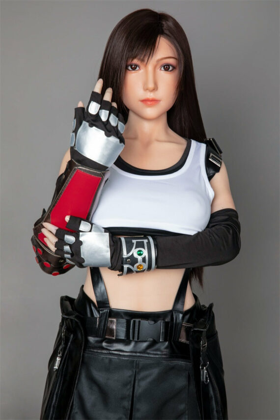 Tifa - Black Hair Anime Final Fantasy Sex Doll With Silicone Head - 160cm/5ft3