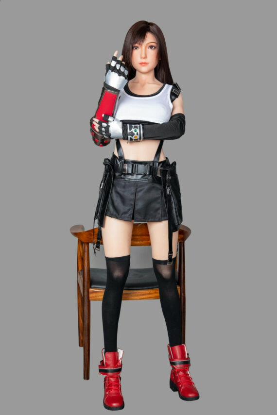 Tifa - Black Hair Anime Final Fantasy Sex Doll With Silicone Head - 160cm/5ft3