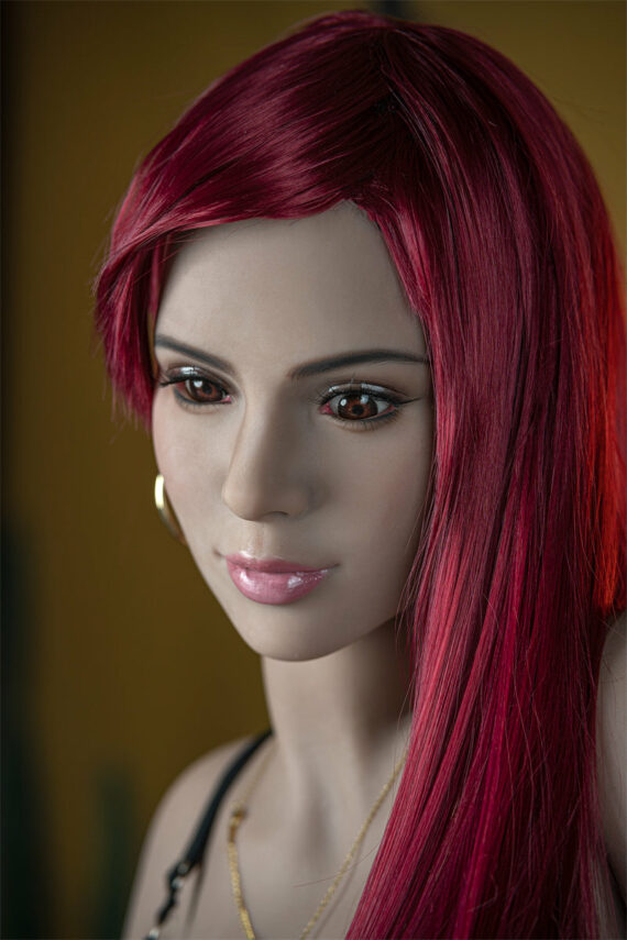 Madelyn - Red Straight Hair Girl Sex Doll - 166cm/ 5ft5