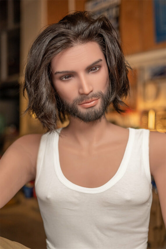 Kadin - Meard Male Sex Doll with Silicone Head - 168cm/5ft6