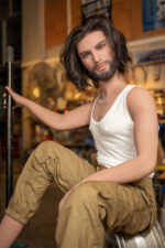 Kadin - Meard Male Sex Doll with Silicone Head - 168cm/5ft6