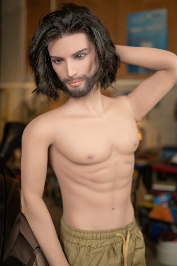 Kadin - Meard Male Sex Doll with Silicone Head - 168cm/5ft6