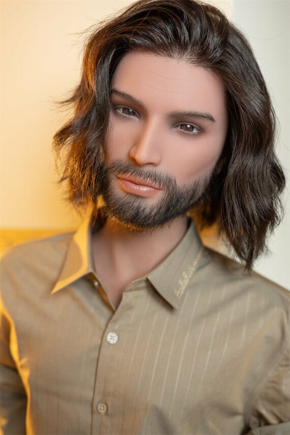 Stanley - Curls Man Sex Doll with Silicone Head - 168cm/5ft6