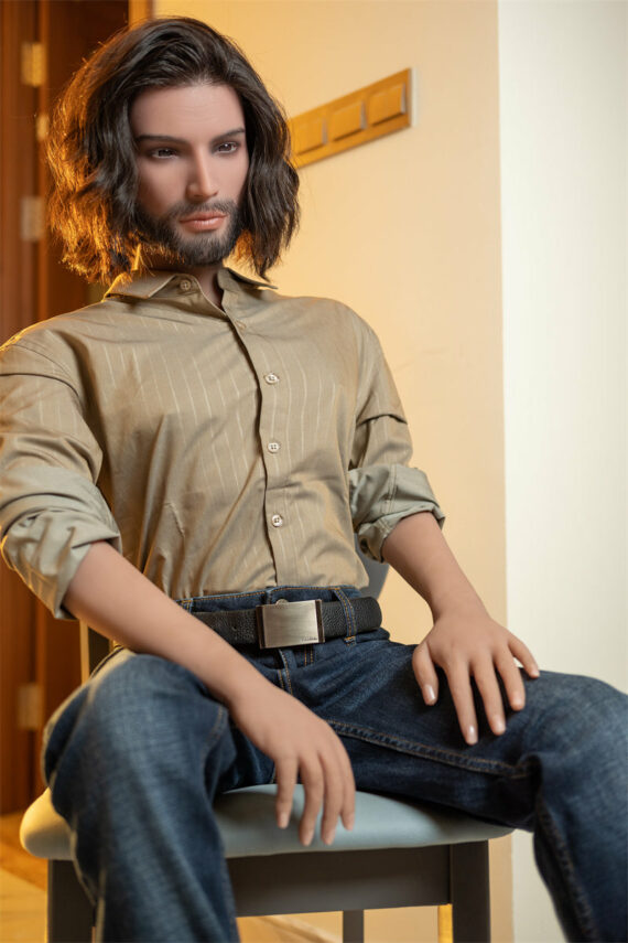 Stanley - Curls Man Sex Doll with Silicone Head - 168cm/5ft6