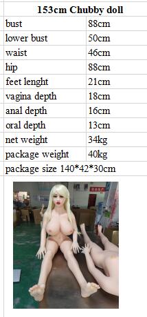 Bobbie - Chubby Sex Doll - 153cm/5ft